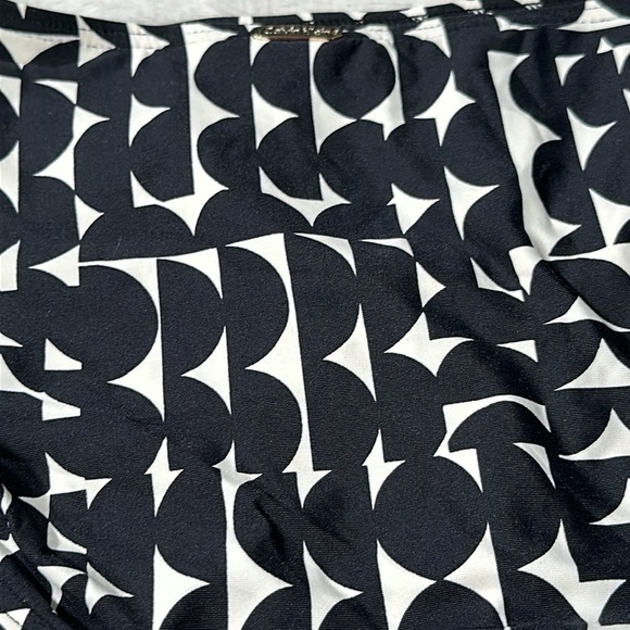 Calvin Klein Swimwear Geometric Black & White Side Tie Hipster Bikini Bottom XS - Picture 15 of 16